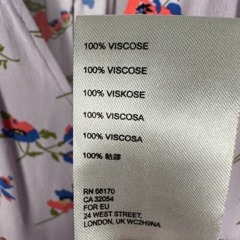 Maeve Anthropologie Dress Womens Small Purple Floral Babydoll Whimsy Cottage - Picture 9 of 14